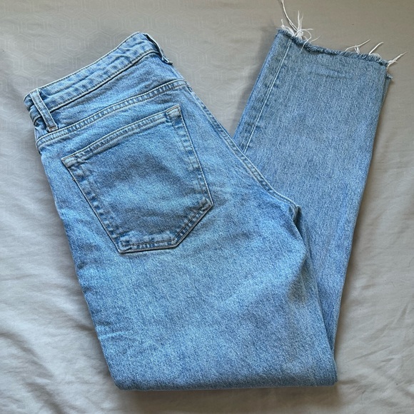 Topshop Women's Straight Light Wash Jeans - Picture 2 of 7